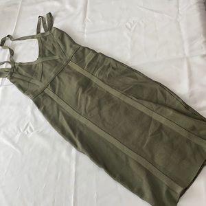 Beautiful olive green Bodycon Midi dress